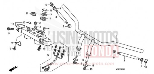 ROHRGRIFF/OBERE BRUECKE (VT750C2B) VT750C2BA de 2010